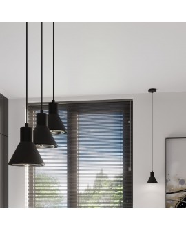 Lampa wisząca TAZILA 1 czarna ES111 Sollux SL.0989