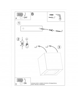 Kinkiet LEO beton Sollux SL.0991