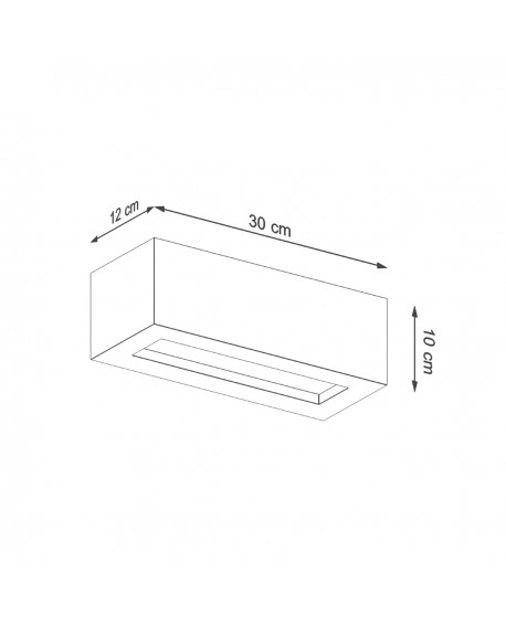 Kinkiet VEGA 30 beton Sollux SL.0992