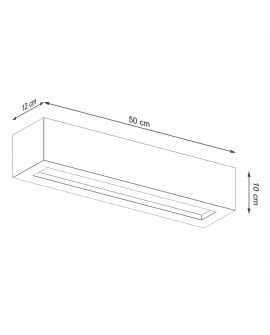 Kinkiet VEGA 50 beton Sollux SL.0993