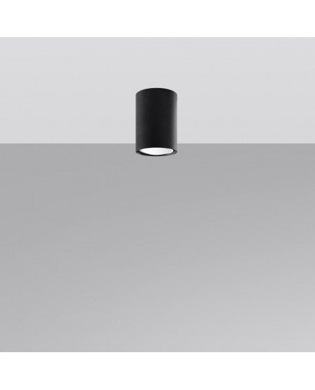 Plafon LAGOS 10 czarny Sollux SL.1000