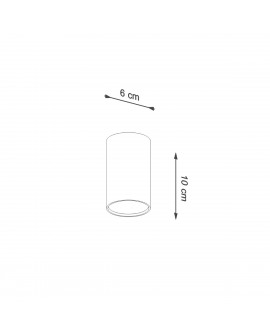 Plafon LAGOS 10 czarny Sollux SL.1000