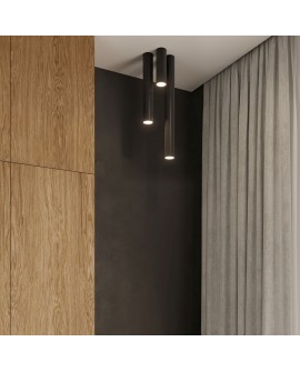 Plafon LAGOS 10 czarny Sollux SL.1000