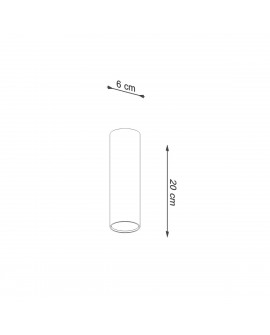 Plafon LAGOS 20 czarny Sollux SL.1001
