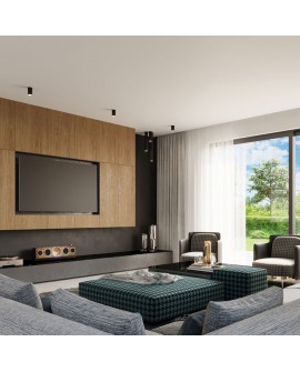 Plafon LAGOS 20 czarny Sollux SL.1001