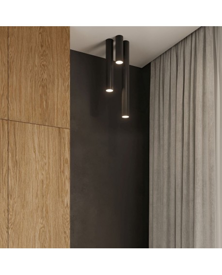 Plafon LAGOS 20 czarny Sollux SL.1001