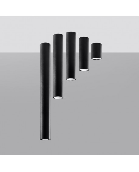 Plafon LAGOS 40 czarny Sollux SL.1002