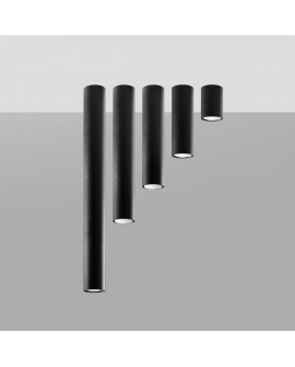 Plafon LAGOS 60 czarny Sollux SL.1003