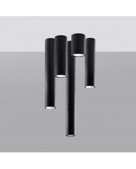 Plafon LAGOS 60 czarny Sollux SL.1003