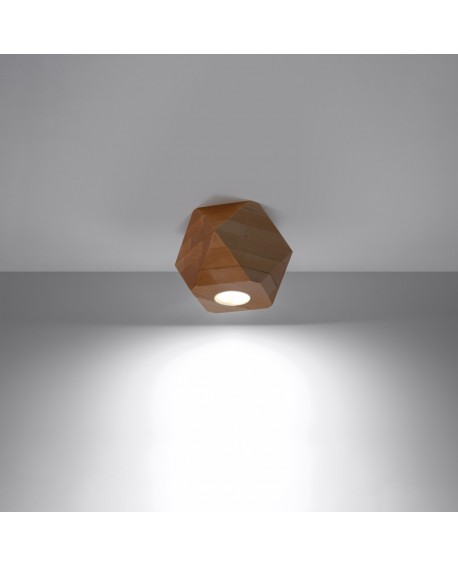 Plafon WOODY 1 naturalne drewno Sollux SL.1009