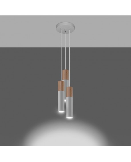 Lampa wisząca PABLO 3P biała Sollux SL.1013