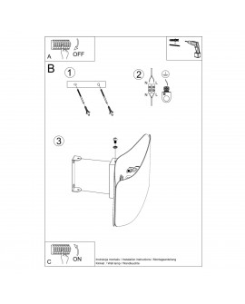 Kinkiet TILA 40 czarny Sollux SL.1020