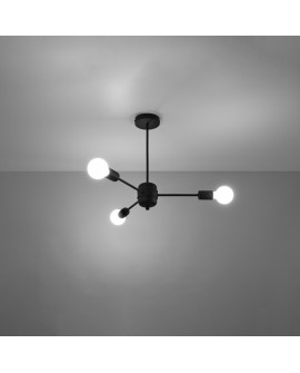 Żyrandol LANGO 3 czarny Sollux SL.1021