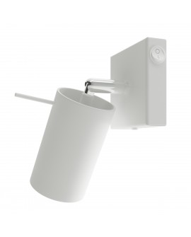 Kinkiet RING biały z włącznikiem Sollux SL.1024