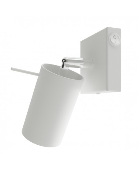 Kinkiet RING biały z włącznikiem Sollux SL.1024