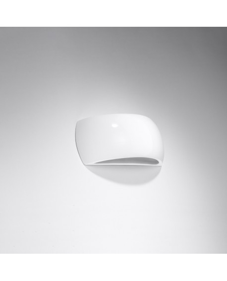 Kinkiet lakierowany PONTIUS biały połysk Sollux SL.1025