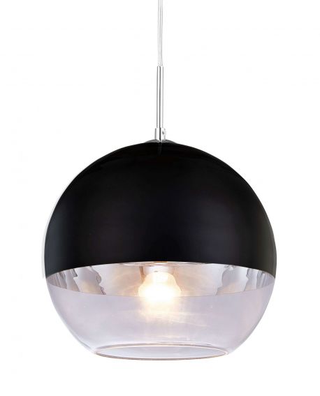 LAMPA WISZĄCA NOWOCZESNA CZARNA VERONI D30 LUMINA DECO