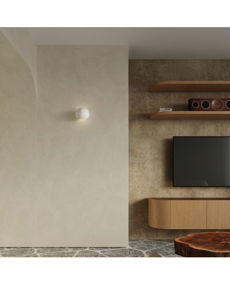 Kinkiet lakierowany GLOBE biały połysk Sollux SL.1026