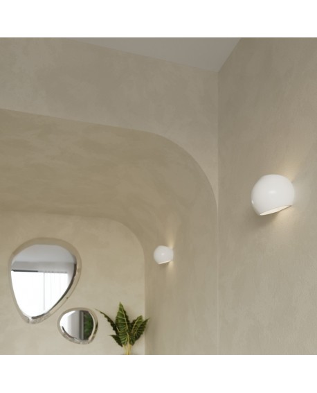 Kinkiet lakierowany GLOBE biały połysk Sollux SL.1026