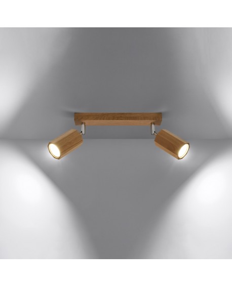 Plafon ZEKE 2 dąb Sollux SL.1029