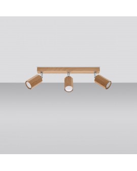Plafon ZEKE 3 dąb Sollux SL.1030