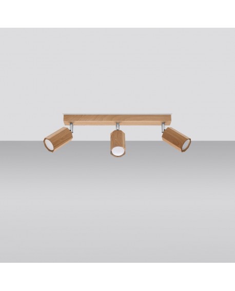 Plafon ZEKE 3 dąb Sollux SL.1030