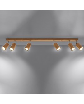 Plafon ZEKE 6 dąb Sollux SL.1032