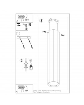 Plafon ZEKE 30 dąb Sollux SL.1034
