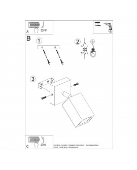 Kinkiet KEKE dąb Sollux SL.1035