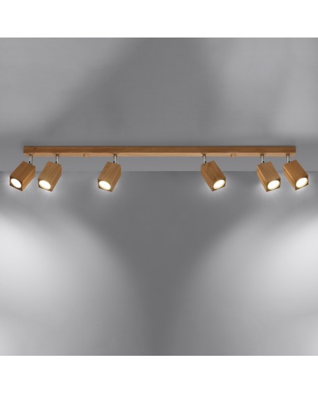 Plafon KEKE 6 dąb Sollux SL.1039