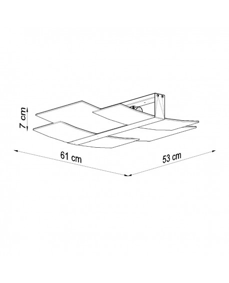 Plafon CELIA biały Sollux SL.1047