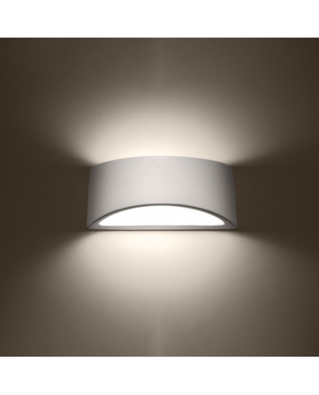 Kinkiet lakierowany VIXEN biały połysk Sollux SL.1048