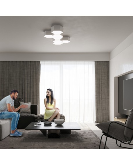 Plafon SUNDE 11 biały Sollux SL.1056