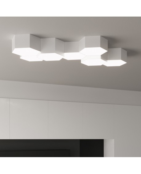 Plafon SUNDE 13 biały Sollux SL.1057