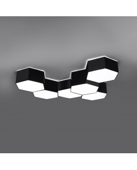 Plafon SUNDE 13 czarny Sollux SL.1060