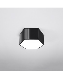 Plafon SUNDE 15 czarny Sollux SL.1061