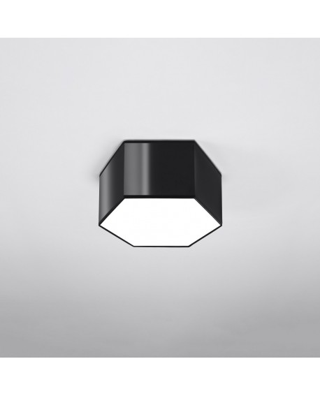 Plafon SUNDE 15 czarny Sollux SL.1061