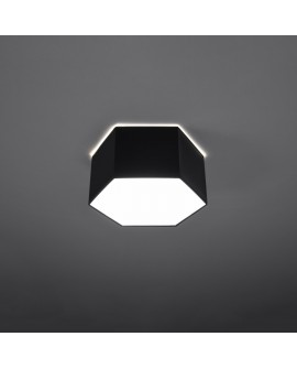 Plafon SUNDE 15 czarny Sollux SL.1061