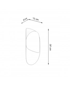 Kinkiet TEAR biały Sollux SL.1062