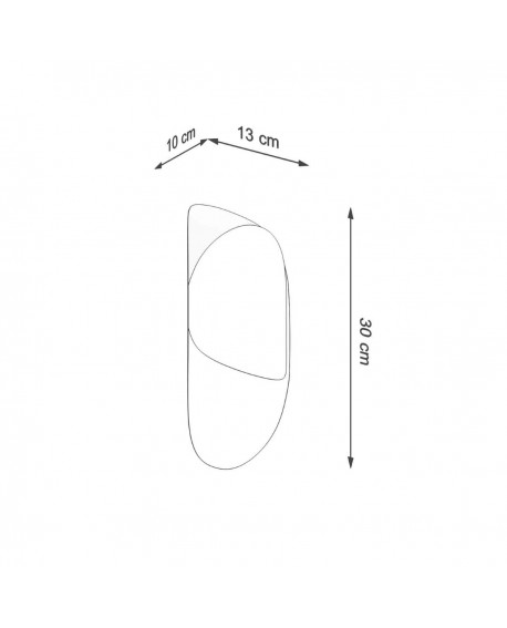 Kinkiet TEAR biały Sollux SL.1062