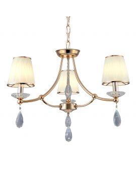 ŻYRANDOL LAMPA WISZĄCA KRYSZTAŁOWA ZŁOTY DOMINNI W3 LUMINA DECO