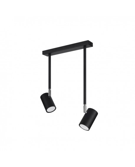 Plafon NORANO 2 czarny Sollux SL.1075