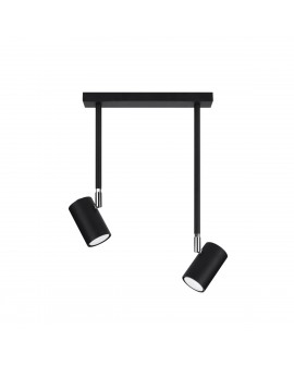 Plafon NORANO 2 czarny Sollux SL.1075