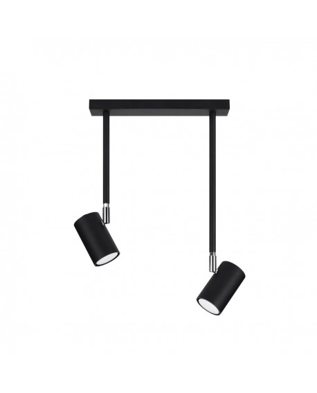 Plafon NORANO 2 czarny Sollux SL.1075