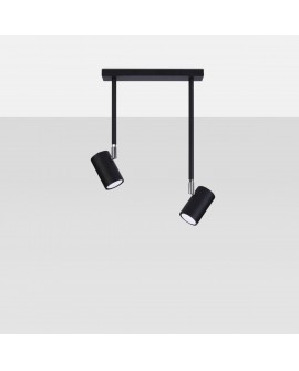 Plafon NORANO 2 czarny Sollux SL.1075