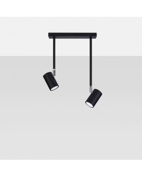 Plafon NORANO 2 czarny Sollux SL.1075