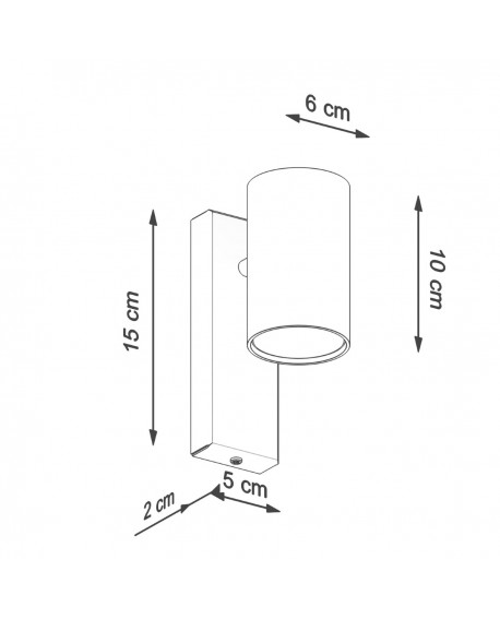 Kinkiet UTTI czarny Sollux SL.1077