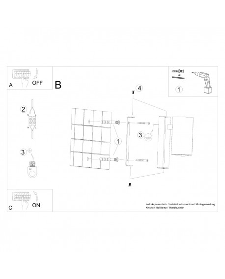 Kinkiet UTTI czarny Sollux SL.1077
