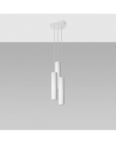 Lampa wisząca LAGOS 3P biały Sollux SL.1078