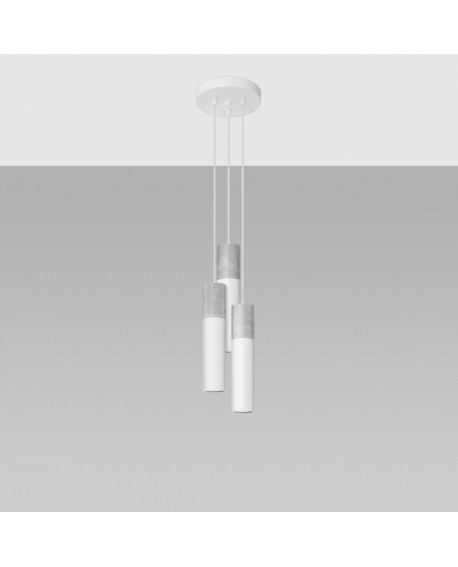 Lampa wisząca BORGIO 3P biały Sollux SL.1080